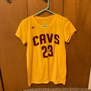 Lebron James wine and gold Cavs t-shirt